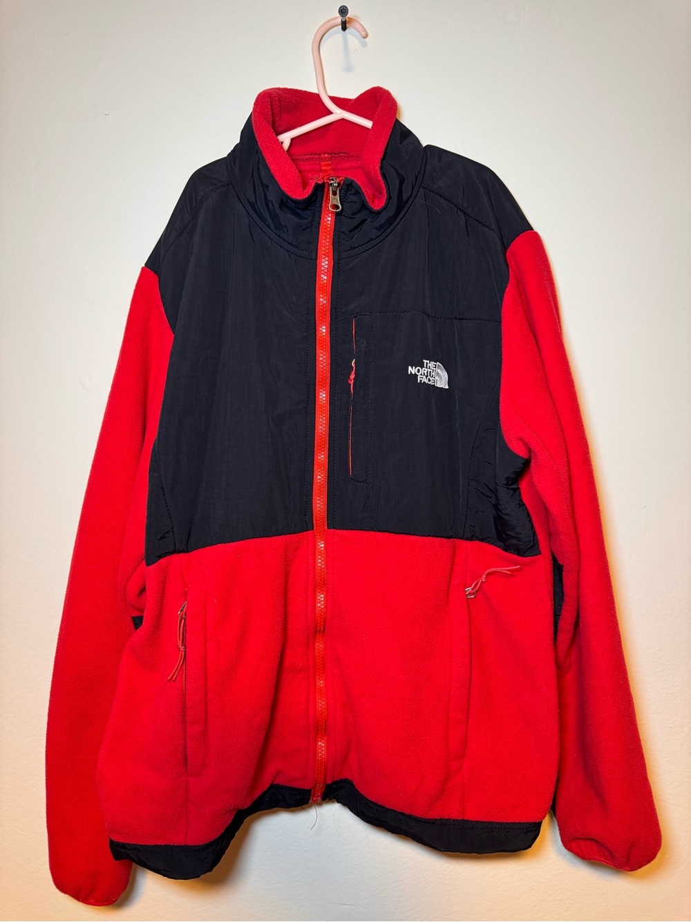 The North Face Red and Black Performance Fleece Jacket - Women’s